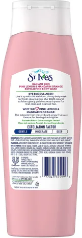 سانت ايفز غسول جسم بالليمون الزهرى والماندرين لنضارة الجسم ا ST. Ives Radiant Skin Pink Lemon & Mandarin Orange Body wash