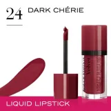 برجوا احمر شفاه اوديشن فيلفت  - 24  دراك شيري | Bourjois Rouge Edition Velvet Liquid Lipstick 24 Dark Chérie