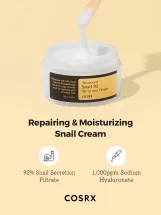 كوزركس كريم الحلزون المتقدم 92% الكل في واحد لترطيب وتجديد البشرة 100 مل | COSRX Advanced Snail 92 All In One Cream 100ml