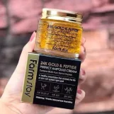 فارم ستاي كريم أمبول عيار 24 قيراط من الذهب والببتيد 80 مل   |  Farm Stay 24k gold peptide perfect ampoule cream - 80ML