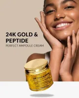 فارم ستاي كريم أمبول عيار 24 قيراط من الذهب والببتيد 80 مل   |  Farm Stay 24k gold peptide perfect ampoule cream - 80ML
