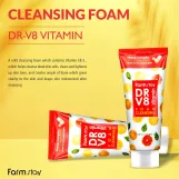 فارم ستاي غسول بالفيتامينات 100ملل  |  Farm Stay Dr-V8 Vitamin Cleansing Foam - 100 ml