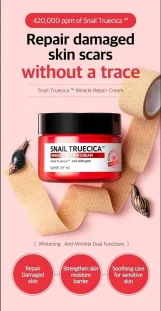 سام باي مي كريم ترميم سنيل تروسيكا ميراكل 60 جم  |  Some By Mi Snail Truecica Miracle Repair Cream - 60 gm