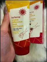 فارم ستاي كريم الوقاية من اشعة الشمس بالحلزون 70 جم (صن بلوك)  |   Farm stay  La Ferme Visible Difference Snail Sun Cream 70g