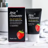 فارم ستاي عبوة تقشير الأنف بالفراولة  60 جم  |  Farm stay Real Strawberry Peel-Off Nose Pack-60g