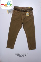 بنطلون اولادي جينز زيتي حزام S1418