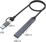 USB-C and USB 3.0 to 7 Ports HUB