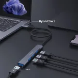 USB-C and USB 3.0 to 7 Ports HUB