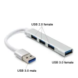 ONTEN OTN-5701 USB 3.0 To 4 Ports HUB – Supper Slim – Up to 5Gbps | Gray