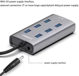 موزع شحن USB 3.0 بـ7 منافذ من اونتن OTN-8108