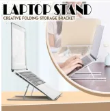 Laptop stand creative folding storage bracket (حامل لاب توب )