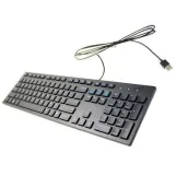 لوحة مفاتيح USB بسلك من dell + hp  - KB216-BK-UK، أسود+معرب ليزر