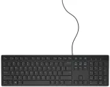 لوحة مفاتيح USB بسلك من dell + hp  - KB216-BK-UK، أسود+معرب ليزر