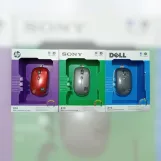 MOUSE USB SONY+hp+Microsoft X10 سلك