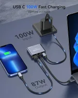 محول USB C الى VGA متعدد المنافذ، فيلكوم USB نوع C الى HDMI، محول موزع USB C 4 في 1