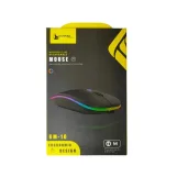 Wireless Mouse Gigamax 2.4GHz, RGB Lights, Black, GM-10