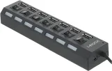High speed usb 2.0 hub for laptop, pc (7 port)