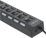 High speed usb 2.0 hub for laptop, pc (7 port)