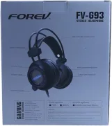 HEADPHONE GAMING FOREv MODEL : FV- G93 2 SOCKET/USB/RGB LED, Wired