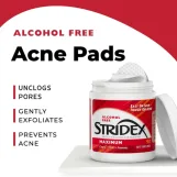ستريديكس‏ التحكم في حب الشباب بخطوة واحدة، الحد الأقصى، 90 قطعة قطنية ناعمة الملمس |  Stridex, One-Step Acne Control, Maximum, Alcohol Free, 90 Soft Touch Pads