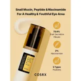 كوزركس كريم مرطب للعين بخلاصة الحلزون والبيبتيدات لتقليل التجاعيد والهالات 25 مل | COSRX Advanced Snail Peptide Eye Cream 25ml