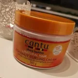 كانتو كريم لتجعيد الشعر بزبدة الشيا وجوز الهند - 340 جرام  |  Cantu Curling Cream With Shea Butter & Coconut cream - 340g