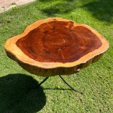 Brown Side Table from Sarsoaa Wood