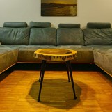 Brown Side Table from Acacia Wood