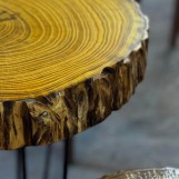 Light Brown Side Table from Berry Wood