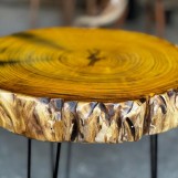 Light Brown Side Table from Berry Wood