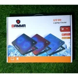Gamma GT-89 Laptop Cooling Fan, 2Fan, Supports Up to 17 Inch Laptop, LED Light, Black,