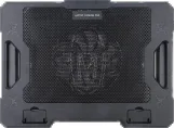 Gamma GT-89 Laptop Cooling Fan, 2Fan, Supports Up to 17 Inch Laptop, LED Light, Black,