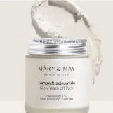 ماري آند ماي ليمون نياسيناميد جلو واش أوف باك 125جرام | Mary & May Lemon Niacinamide Glow Wash Off Pack 125gm