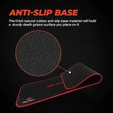 Meetion P100 - Large Extended Gamer Desk Gaming Mouse Pad Mat for Computer PC/Laptop (79x34.5cm) - Black