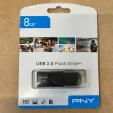 PNY USB Flash Drive 8GB - USB 2.0 Memory Stick
