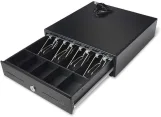 POS Cash Register Drawer with Removable Tray - RJ11 Cable Included Keys