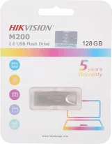 Hikvision M200 Flash Drive 128GB USB2.0, Flash Storage Memory Stick, with Metal Case for Data Storage and Backup, Speed up to 30-80mb/s