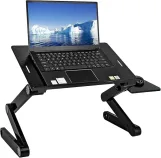 Adjustable Laptop Desk, ARUZEN Laptop Stand for Bed Portable Lap Desk Foldable Table Workstation Notebook Riser with Mouse Pad,