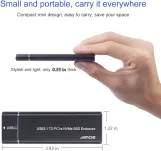 AIMOS M.2 Nvme SSD Enclosure External, Portable External Hard Disk Driver, USB 3.1 Gen 2 Interface with Up to 10 Gbps Data Transfer Speed Fits Only for NVMe