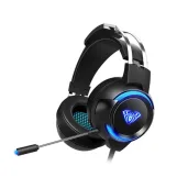 Headphones Aula G91, For PC, Backlit, Microphone, USB + 3.5mm, Gray - 20543