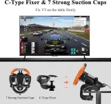PXN V3 Gaming Wheel & Pedals: 180° racing wheel, vibration feedback, paddle shifters. For PC.