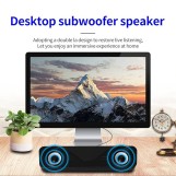 Computer Speaker, Immersive Plug and Play Compact Home Speaker Double Speakers for PC for Laptop GIgamix