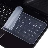 AE LTD Laptop Keyboard Cover, Clear Silicone Skin Protector, Fingerprint & Dust Resistant