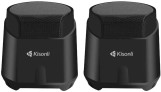 مكبر صوت صغير K500 من كيسونلي، مضخم صوت للوسائط المتعددة بمنفذ USB 2.0 للكمبيوتر - أسود