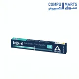 اركتك MX-6 (2 غرام) - معجون حراري فائق الاداء لوحدة المعالجة المركزية ووحدة التحكم وبطاقات الرسومات واللابتوب وتوصيل حراري عالي