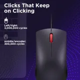 لينوفو فأرة يو اس بي متوافقة مع الكل - M120 Pro