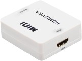 محول ميني HDMI إلى VGA يعمل بمنفذ USB، أبيض