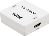محول ميني HDMI إلى VGA يعمل بمنفذ USB، أبيض