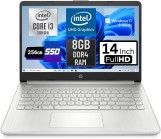 HP لابتوب 14-dq2053cl 14 انش انتل كور i3-1125G4 256GB 8GB RAM ويندوز 11 S مود