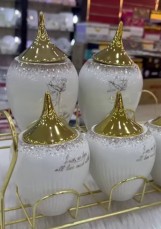 طقم توابل بورسلين لوتس